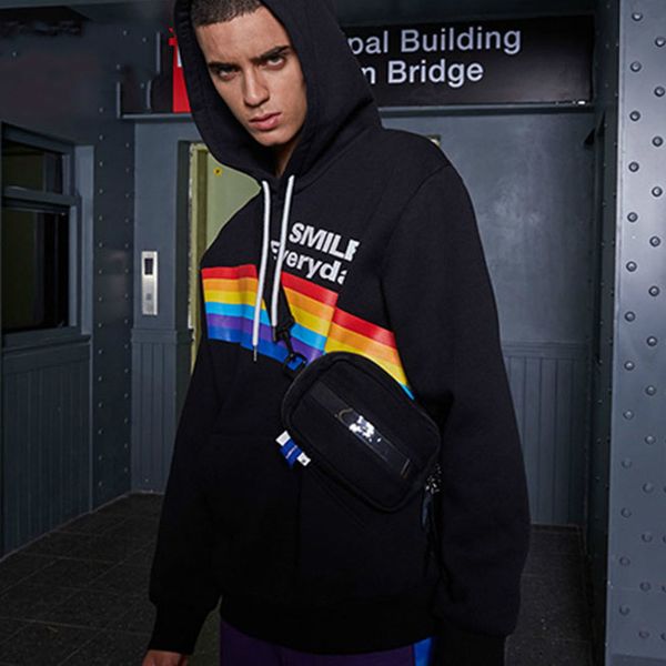 hio hop fleece hooded mens 2019 winter letter rainbow print casual male hooded sweatshirts streetwear f512, Black
hio hop fleece hooded mens 2019 winter letter rainbow print casual male hooded sweatshirts streetwear f512, Black