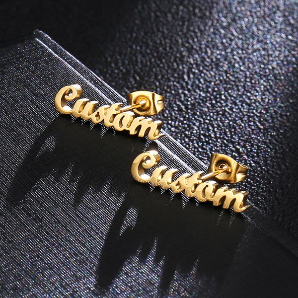 personalized name stainless steel letter stud earrings for women custom name piercing earrings nameplate jewelry, Golden;silver
personalized name stainless steel letter stud earrings for women custom name piercing earrings nameplate jewelry, Golden;silver