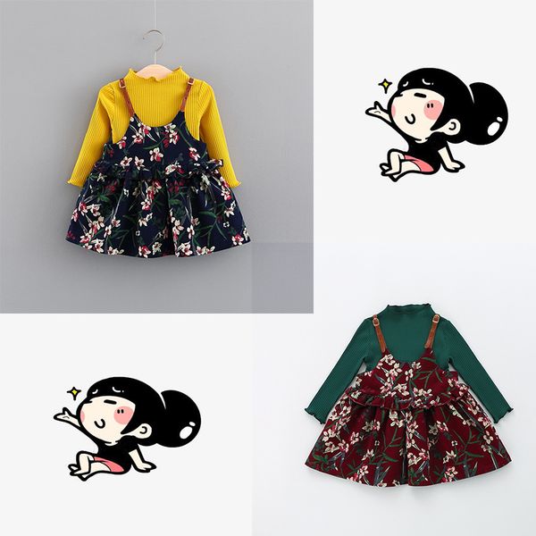 strap dress 2018 new two-piece autumn dress suit dress female baby floral long-sleeved a1988 ing, Red;yellow
strap dress 2018 new two-piece autumn dress suit dress female baby floral long-sleeved a1988 ing, Red;yellow