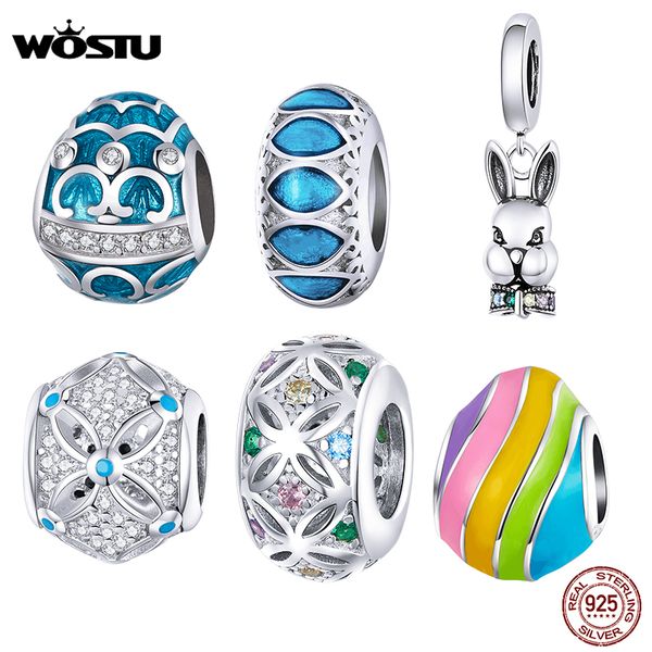 wostu fantasy easter charms real 925 sterling silver easter egg beads fit original bracelets bangle pendant diy jewelry cqc146, Blue;slivery
wostu fantasy easter charms real 925 sterling silver easter egg beads fit original bracelets bangle pendant diy jewelry cqc146, Blue;slivery
