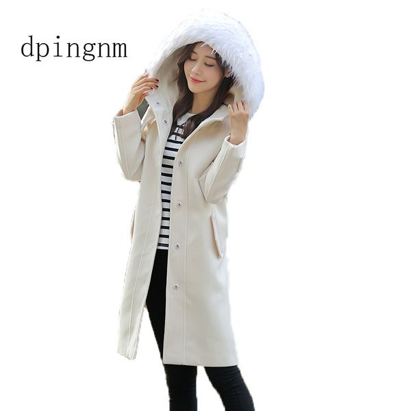 2018 autumn winter wool blend coat women long sleeve turn-down collar jacket casual woolen outwear solid overcoat, Black
2018 autumn winter wool blend coat women long sleeve turn-down collar jacket casual woolen outwear solid overcoat, Black