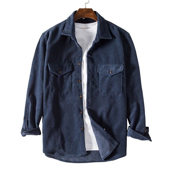 2020 men's fall fashion shirt casual long sleeve solid color retro corduroy casual mens jackets and coats, White;black
2020 men's fall fashion shirt casual long sleeve solid color retro corduroy casual mens jackets and coats, White;black