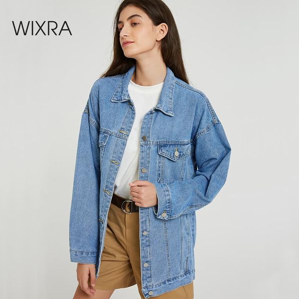 wixra solid turn-down collar classic blue jean jackets loose casual women denim outwear coats 2019 autumn spring, Black;brown
wixra solid turn-down collar classic blue jean jackets loose casual women denim outwear coats 2019 autumn spring, Black;brown