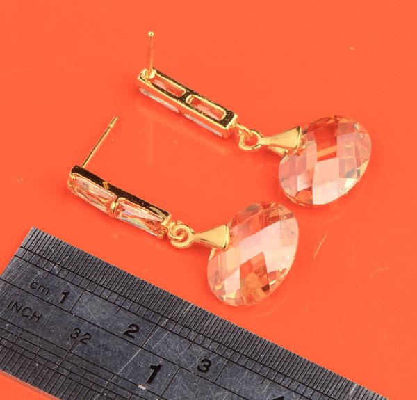 fashion- oval gems brown champange orange morganite cubic zirconia 925 sterling silver jewelry drop dangle earrings s5506
fashion- oval gems brown champange orange morganite cubic zirconia 925 sterling silver jewelry drop dangle earrings s5506