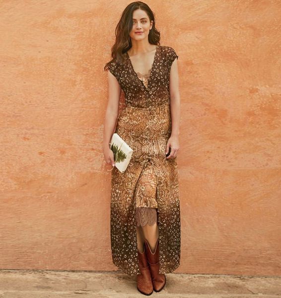 women v-neck maxi dress female fork opening long dress belt ladies polka-dot split dress vestido boho, Black;gray
women v-neck maxi dress female fork opening long dress belt ladies polka-dot split dress vestido boho, Black;gray
