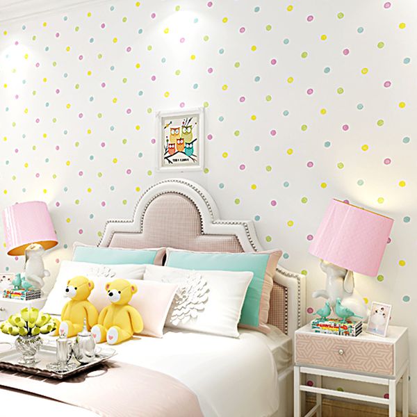 10m warm and colorful wallpaper for girls bedroom princess room cartoon girl non-woven colorful polka dot children wallpaper
10m warm and colorful wallpaper for girls bedroom princess room cartoon girl non-woven colorful polka dot children wallpaper