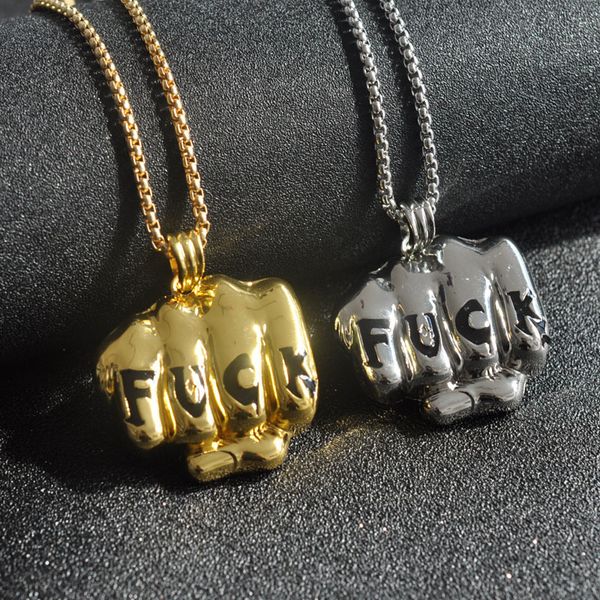 2018 new punk style fashion hip hop club jewelry accessories personality fists pendant mens necklace choker necklace, Silver
2018 new punk style fashion hip hop club jewelry accessories personality fists pendant mens necklace choker necklace, Silver