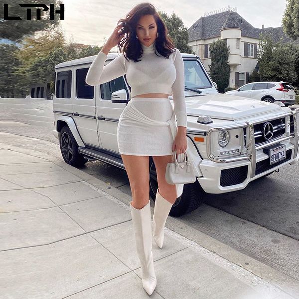 2020 autumn new solid 2 piece set women high collar full sleeve bow temperament mini bag hip skirt slim suit, White
2020 autumn new solid 2 piece set women high collar full sleeve bow temperament mini bag hip skirt slim suit, White