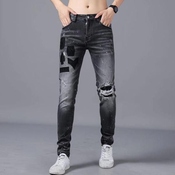 mens designer jeans slim skinny hole motorcycle jeans purple brand jeans straight elastic ripped trousers male casual mens joggers, Blue
mens designer jeans slim skinny hole motorcycle jeans purple brand jeans straight elastic ripped trousers male casual mens joggers, Blue