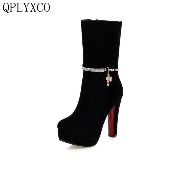 qplyxco 2017 brand new women mid calf boots autumn winter woman fashion high heel shoes ladies zipper botas size 30-50 x-18, Black
qplyxco 2017 brand new women mid calf boots autumn winter woman fashion high heel shoes ladies zipper botas size 30-50 x-18, Black