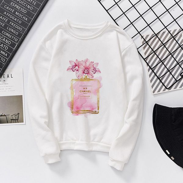 2019 autumn new vogue flower perfume print aesthetics casual sweatshirt street sports hipster personality women's hoodies kawaii, Black
2019 autumn new vogue flower perfume print aesthetics casual sweatshirt street sports hipster personality women's hoodies kawaii, Black