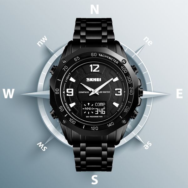 skmei men digital watch compass temperature electronic wristwatch fashion calorie pedometer sport wristwatch man watches, Slivery;brown
skmei men digital watch compass temperature electronic wristwatch fashion calorie pedometer sport wristwatch man watches, Slivery;brown