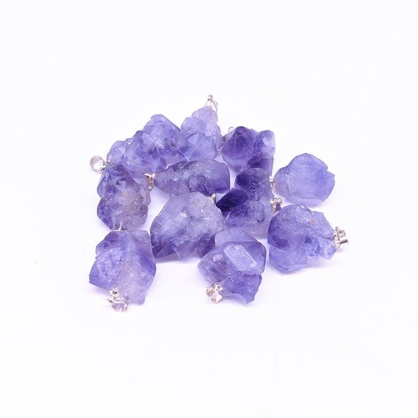 20pcs/lot natural raw amethyst rough stone pendant geode druzy cluster flower amethyst pendants for necklace jewelry making, Silver
20pcs/lot natural raw amethyst rough stone pendant geode druzy cluster flower amethyst pendants for necklace jewelry making, Silver