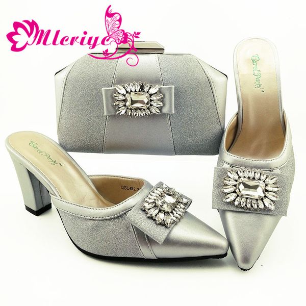 2019 silver color special arrivals wedding african party shoes with matching bags ladies shoe and bag set decorated for party, Black
2019 silver color special arrivals wedding african party shoes with matching bags ladies shoe and bag set decorated for party, Black