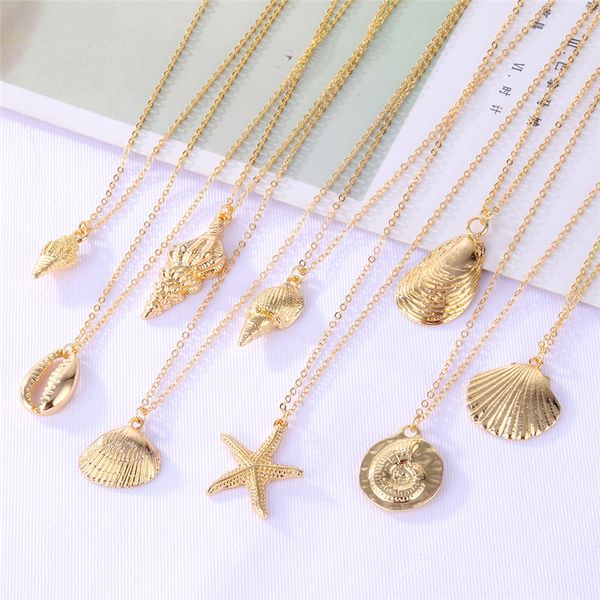 new gold fashion shell starfish pendant necklace for women bohemian cowrie shell choker necklaces pendants female ocean jewelry, Silver
new gold fashion shell starfish pendant necklace for women bohemian cowrie shell choker necklaces pendants female ocean jewelry, Silver