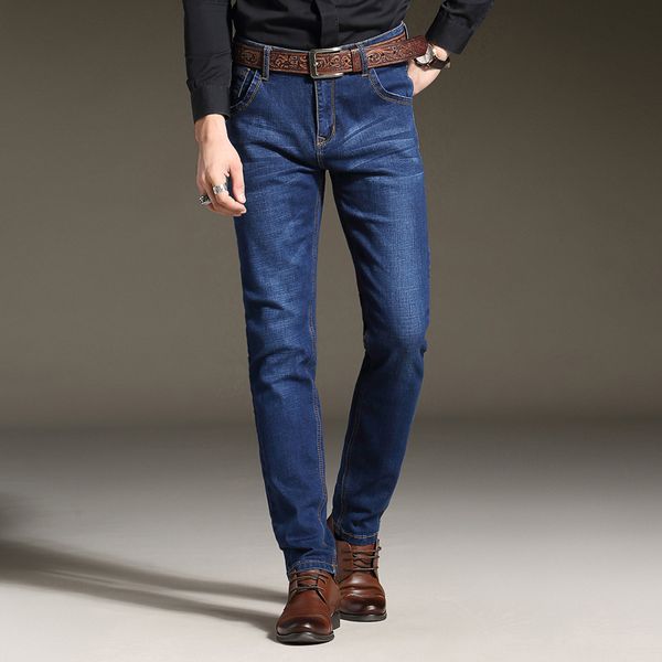 2017 new mens stretch jeans autumn winter mid weight thin denim black blue slim fit dress jeans
2017 new mens stretch jeans autumn winter mid weight thin denim black blue slim fit dress jeans