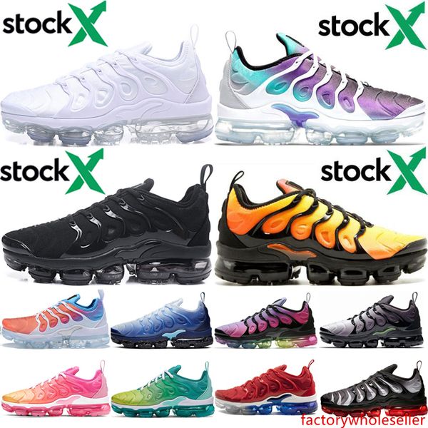 stock x tn plus triple black white men running shoes bumblebee sunset violet rainbow grape women mens trainer fashion sports sneaker runners
stock x tn plus triple black white men running shoes bumblebee sunset violet rainbow grape women mens trainer fashion sports sneaker runners