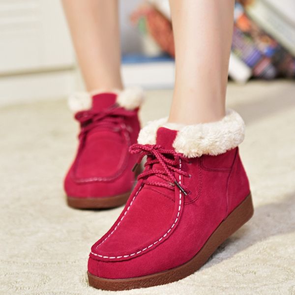 women snow boots winter plus cotton keep warm cotton laced women's boots fashion flat with women's winter zapatos de mujer, Black
women snow boots winter plus cotton keep warm cotton laced women's boots fashion flat with women's winter zapatos de mujer, Black