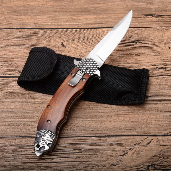 Tactical Tools Side Open Folding Pocket Knife 8CR13 60HRC Blade EDC Christmas Gift Knives With Nylon Sheath Wood Handle Outdoor Gear P833F
Tactical Tools Side Open Folding Pocket Knife 8CR13 60HRC Blade EDC Christmas Gift Knives With Nylon Sheath Wood Handle Outdoor Gear P833F