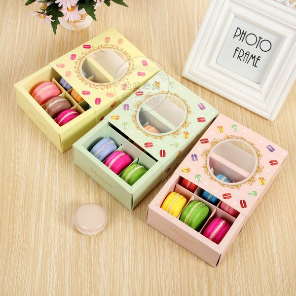 10pcs/lot pink/green/yellow macaron box with transparent window dessert macarons pastry packaging boxes event party supplies dec
10pcs/lot pink/green/yellow macaron box with transparent window dessert macarons pastry packaging boxes event party supplies dec