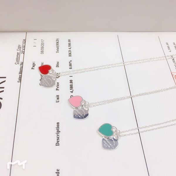 yishi fashionable new s925 sterling silver heart-shaped pendant enamel bead necklace tiff multi color optional birthday gift
yishi fashionable new s925 sterling silver heart-shaped pendant enamel bead necklace tiff multi color optional birthday gift
