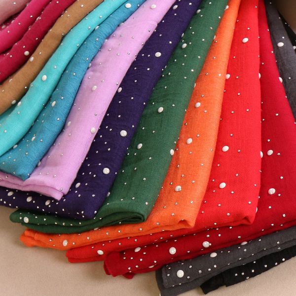 1pc cotton beads hijab scarf pearls muslim pins silver diamond studs women solid color headscarf plain shawls scarves 31 color, Blue;gray
1pc cotton beads hijab scarf pearls muslim pins silver diamond studs women solid color headscarf plain shawls scarves 31 color, Blue;gray
