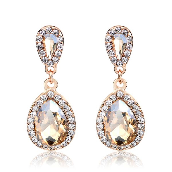 women gift crystal tear sparkling bridal diamante wedding accessories pierced jewelry dangle earring, Silver
women gift crystal tear sparkling bridal diamante wedding accessories pierced jewelry dangle earring, Silver