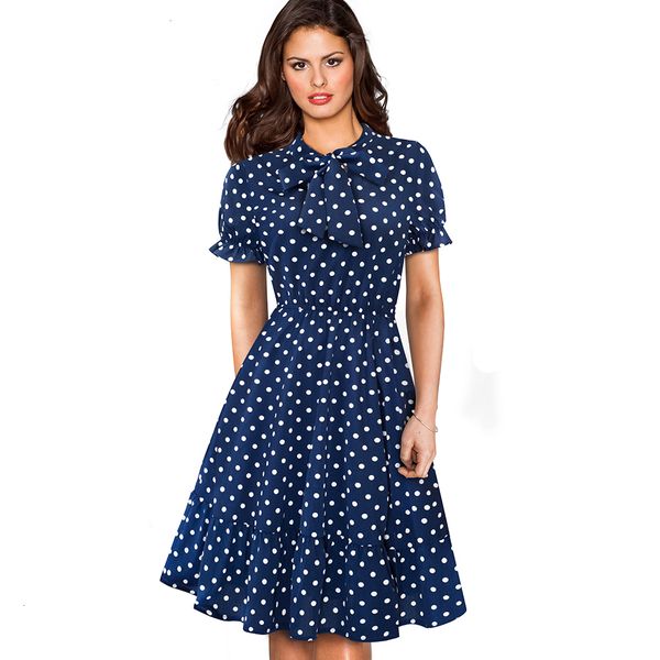 vintage elegant polka dots pinup bow vestidos business party female flare a line swing women dress a130 designer clothes, Black;gray
vintage elegant polka dots pinup bow vestidos business party female flare a line swing women dress a130 designer clothes, Black;gray
