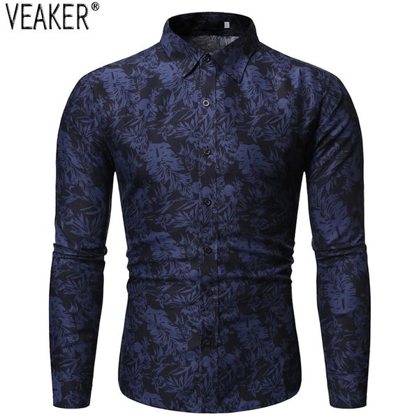 2019 new men's slim fit floral printed shirts flower print male causal long sleeve shirt s-2xl, White;black
2019 new men's slim fit floral printed shirts flower print male causal long sleeve shirt s-2xl, White;black