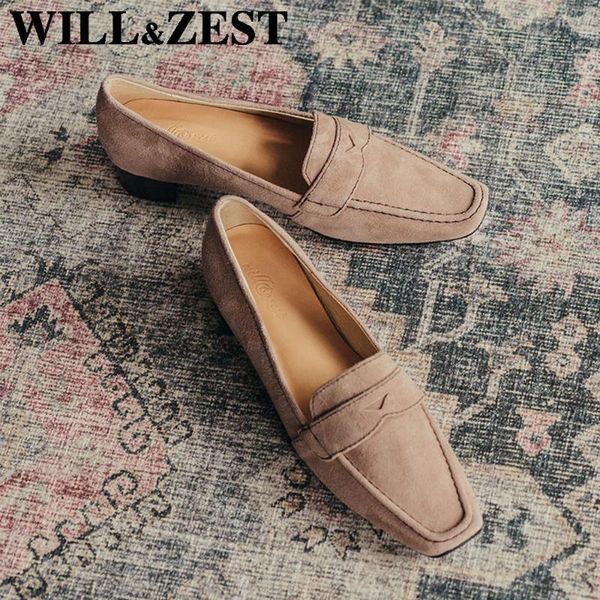 will&zest women's suede low heels woman loafers navy blue burgundy flats wood platform trendy shoes fashion real leather, Black
will&zest women's suede low heels woman loafers navy blue burgundy flats wood platform trendy shoes fashion real leather, Black