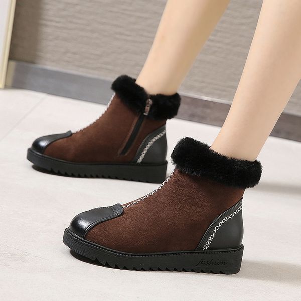 new women boots mid-calf down boots zipper high bota waterproof ladies snow winter shoes woman plush insole bota feminina 2019, Black
new women boots mid-calf down boots zipper high bota waterproof ladies snow winter shoes woman plush insole bota feminina 2019, Black