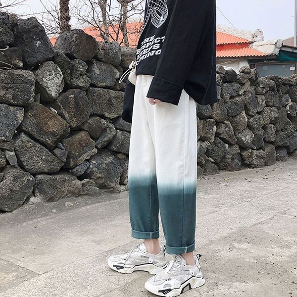 men's jeans gradient fashion retro casual straight pants men streetwear wild loose hip hop denim trousers mens s-2xl, Blue
men's jeans gradient fashion retro casual straight pants men streetwear wild loose hip hop denim trousers mens s-2xl, Blue