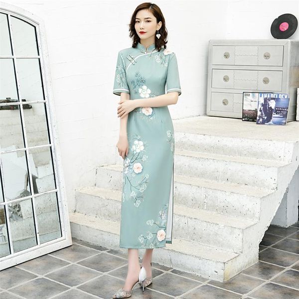 high split cheongsam female long qipao elegant traditional classic slim exquisite print flower chinese dress vestidos 4xl, Red
high split cheongsam female long qipao elegant traditional classic slim exquisite print flower chinese dress vestidos 4xl, Red