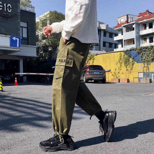 autumn new overalls men fashion casual loose tooling wind trousers male waist elastic solid color streetwear hip hop pants man, Black
autumn new overalls men fashion casual loose tooling wind trousers male waist elastic solid color streetwear hip hop pants man, Black