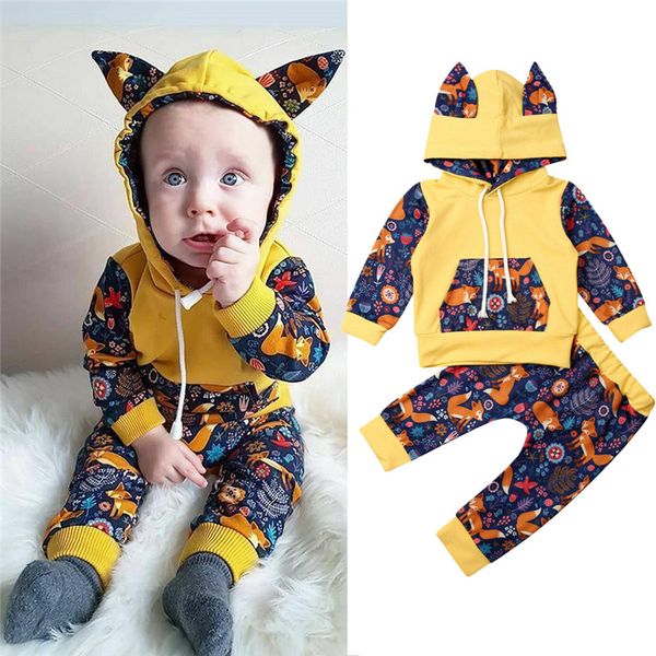 baby's sets newborn baby boys girls fox hooded sweatshirts +long pants outfits set casual printed clothes tracksuit, Pink;blue
baby's sets newborn baby boys girls fox hooded sweatshirts +long pants outfits set casual printed clothes tracksuit, Pink;blue