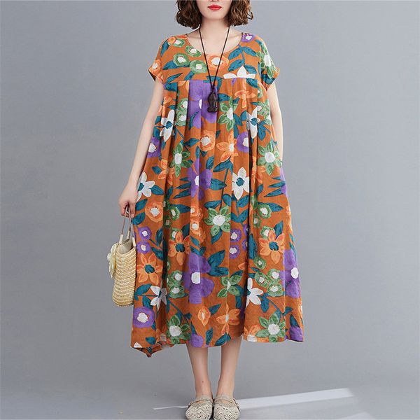 johnature new floral print loose pleated dress 2020 summer casual korean o-neck short sleeve pockets 2 colors women dresses, Black;gray
johnature new floral print loose pleated dress 2020 summer casual korean o-neck short sleeve pockets 2 colors women dresses, Black;gray