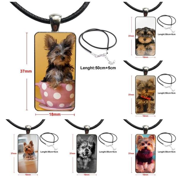 for party gift puppies yorkie dog vintage jewelry steel color glass cabochon choker pendant long rectangle necklace, Silver
for party gift puppies yorkie dog vintage jewelry steel color glass cabochon choker pendant long rectangle necklace, Silver