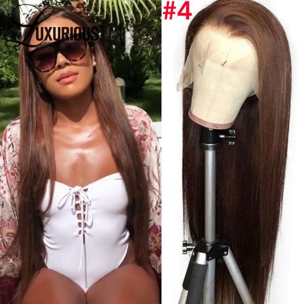 150 density long sraight brown silk base lace front human hair wigs for women brazilian pre plucked 4x4 silk base closure wig, Black;brown
150 density long sraight brown silk base lace front human hair wigs for women brazilian pre plucked 4x4 silk base closure wig, Black;brown