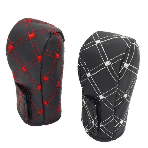 new 2pcs / set faux leather handbrake gear knob cover gear case auto interior decor knob shell
new 2pcs / set faux leather handbrake gear knob cover gear case auto interior decor knob shell