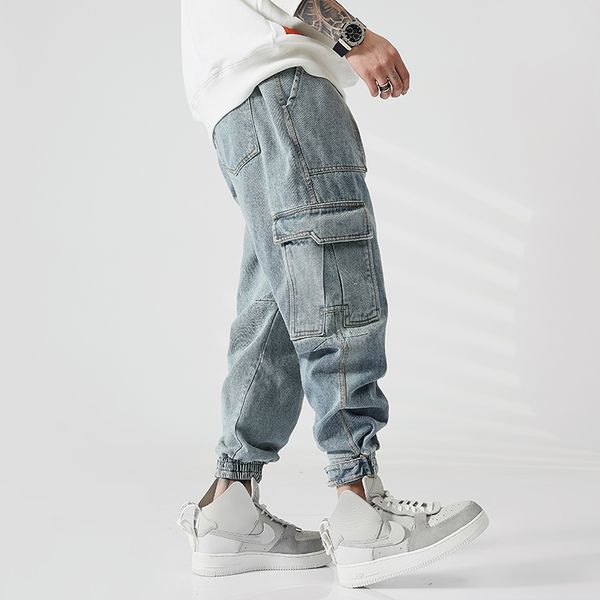 fashion streetwear men jeans loose fit big pocket denim cargo pants homme retro blue japanese vintage designer hip hop jeans men
fashion streetwear men jeans loose fit big pocket denim cargo pants homme retro blue japanese vintage designer hip hop jeans men