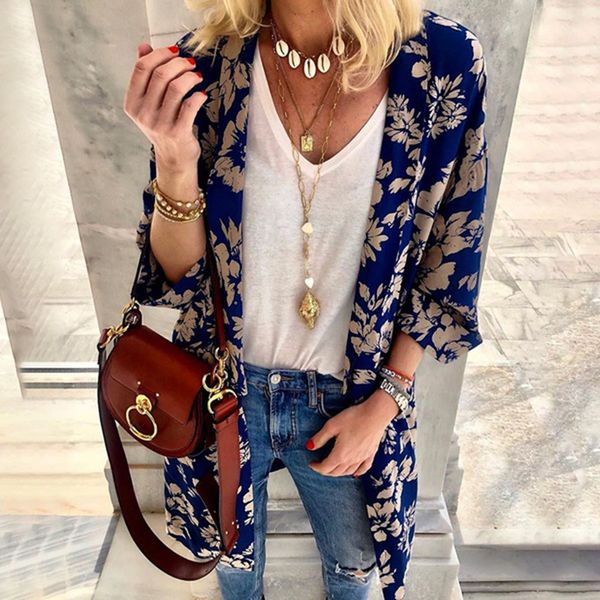 women loose chiffon blouse summer shirt fashion summer floral print half sleeved cardigan streetwear blouses for women 2019, White
women loose chiffon blouse summer shirt fashion summer floral print half sleeved cardigan streetwear blouses for women 2019, White