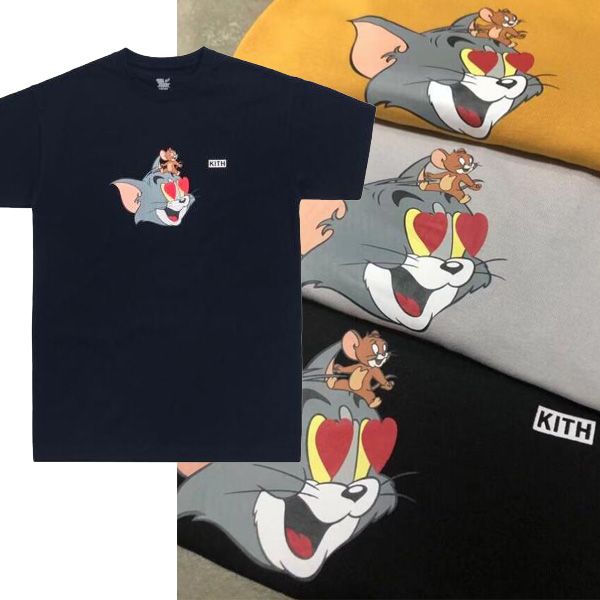 19ss kith x tom jerry heart tee cat and mouse cute cartoon printed men women t-shirt simple summer short sleeve street skateboard tee, White;black
19ss kith x tom jerry heart tee cat and mouse cute cartoon printed men women t-shirt simple summer short sleeve street skateboard tee, White;black