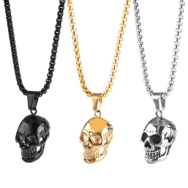 punk skull men necklace trendy stainless steel jewelry boys hip hop gothic long pendant necklace fashion boyfriend party gifts, Silver
punk skull men necklace trendy stainless steel jewelry boys hip hop gothic long pendant necklace fashion boyfriend party gifts, Silver