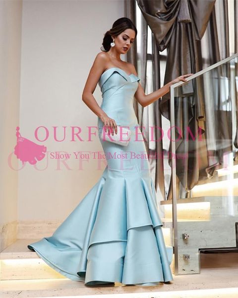 simple elegant baby blue mermaid prom gowns 2019 long ruffles formal party evening dresses zipper plus size vestido longo, Black
simple elegant baby blue mermaid prom gowns 2019 long ruffles formal party evening dresses zipper plus size vestido longo, Black