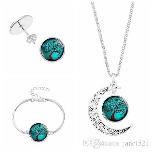 the tree of life jewelry sets necklace earrings bracelets 4 pcs set silver plated glass charm pendants jewelry sets
the tree of life jewelry sets necklace earrings bracelets 4 pcs set silver plated glass charm pendants jewelry sets
