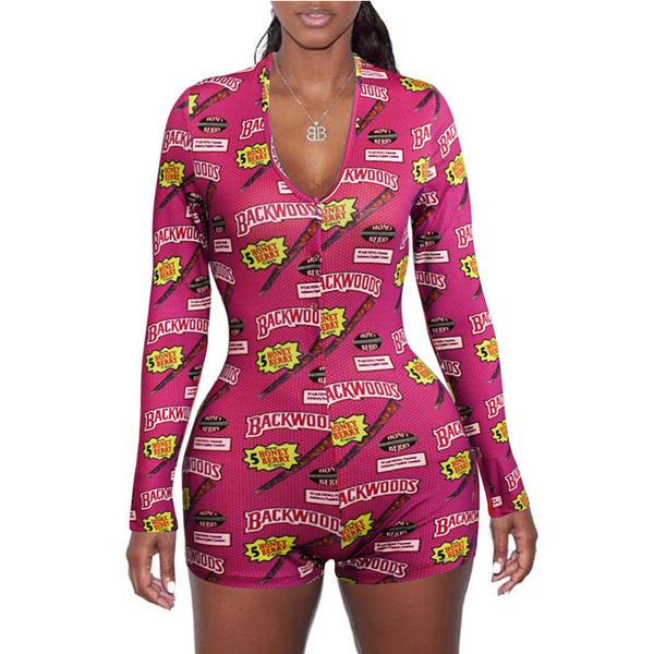 plus size women fashion summer bodysuit lingerie print jumpsuit casual long sleeve underwear slim fit pajamas, Black;white
plus size women fashion summer bodysuit lingerie print jumpsuit casual long sleeve underwear slim fit pajamas, Black;white