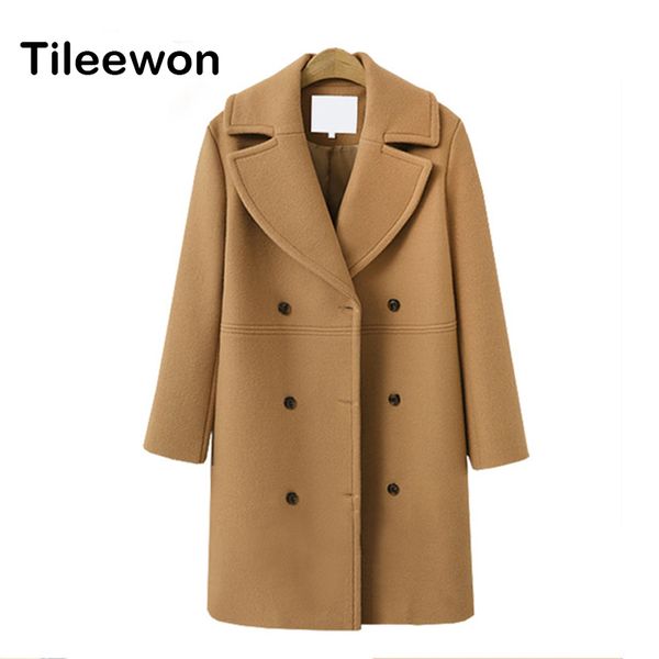 2019 spring autumn winter fashion women coats casual jackets long sleeve blazer outwear female elegant wool double breasted coat, Black
2019 spring autumn winter fashion women coats casual jackets long sleeve blazer outwear female elegant wool double breasted coat, Black