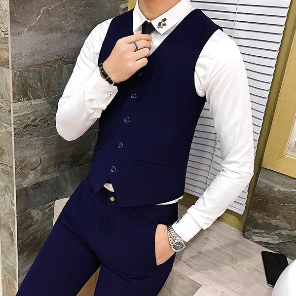 blue and black waistcoat men vest and pant pure color vest men suit slim fit mens casual asian size s m xl xxl, Black;white
blue and black waistcoat men vest and pant pure color vest men suit slim fit mens casual asian size s m xl xxl, Black;white