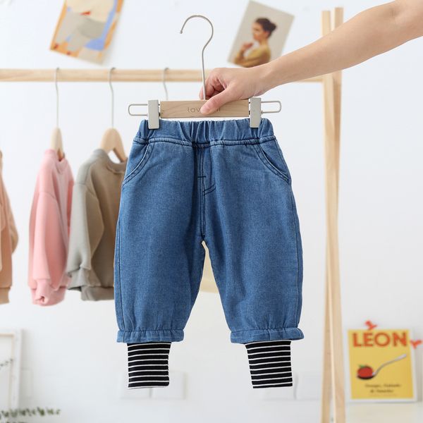 winter girls patchwork thicken jeans boys warm soft fleece thick denim pants 0-6y, Blue
winter girls patchwork thicken jeans boys warm soft fleece thick denim pants 0-6y, Blue