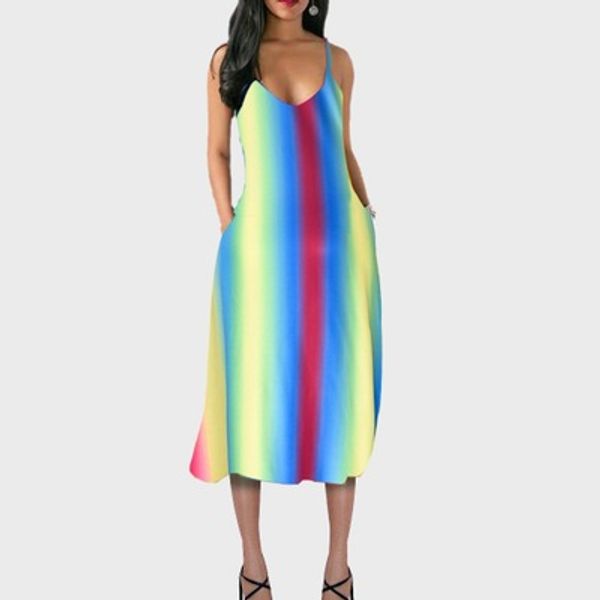 womens designer summer gradient camisole dress lady new sleeveless dress ladys hit color casual long skirt women plus size dresses 2020 new, Black;gray
womens designer summer gradient camisole dress lady new sleeveless dress ladys hit color casual long skirt women plus size dresses 2020 new, Black;gray